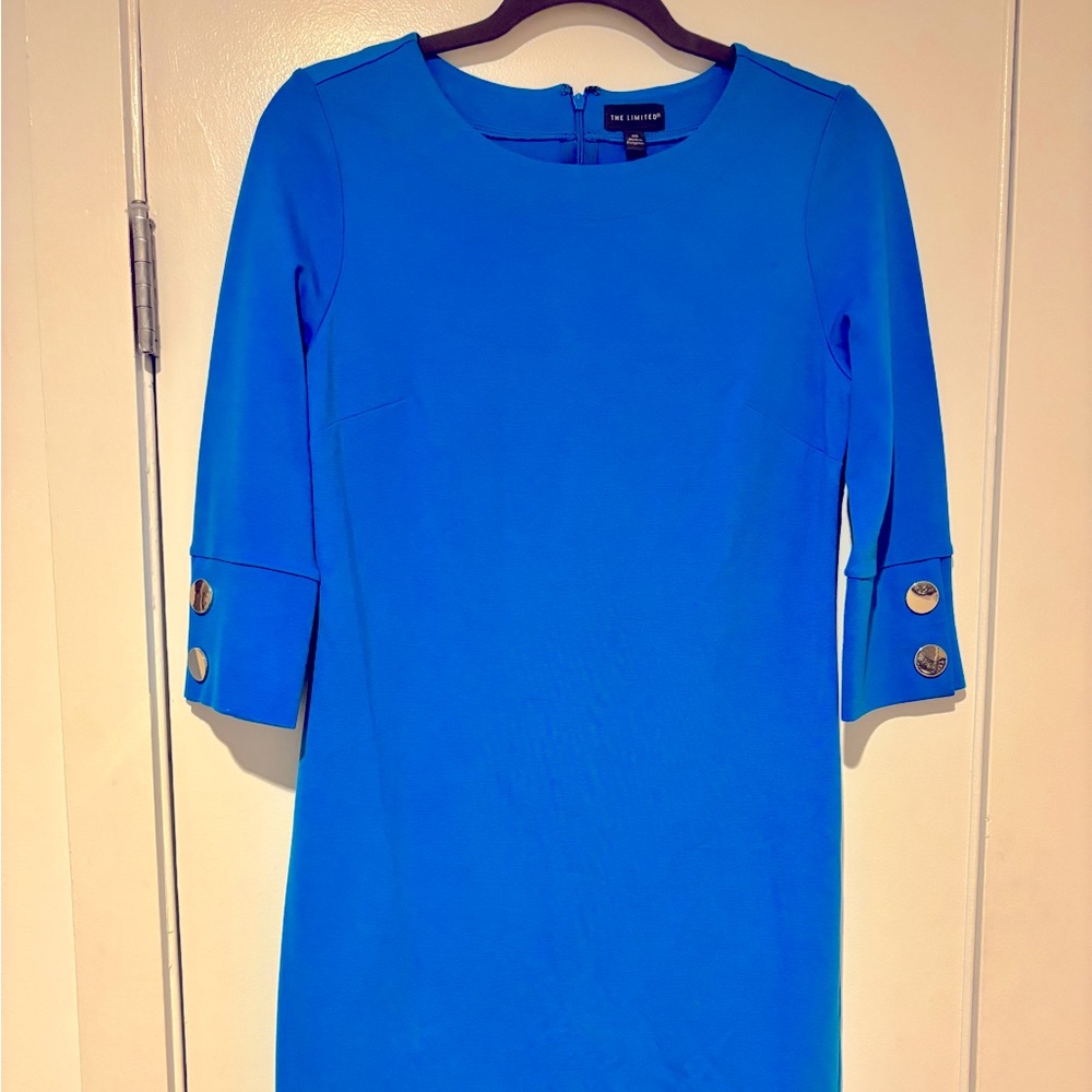 Aster Blue Sheath Dress